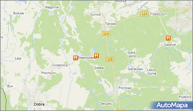 mapa Bartoszewo, Bartoszewo na mapie Targeo