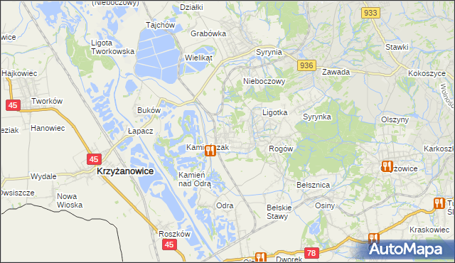 mapa Bluszczów, Bluszczów na mapie Targeo