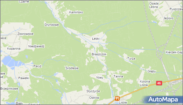 mapa Braszczok, Braszczok na mapie Targeo