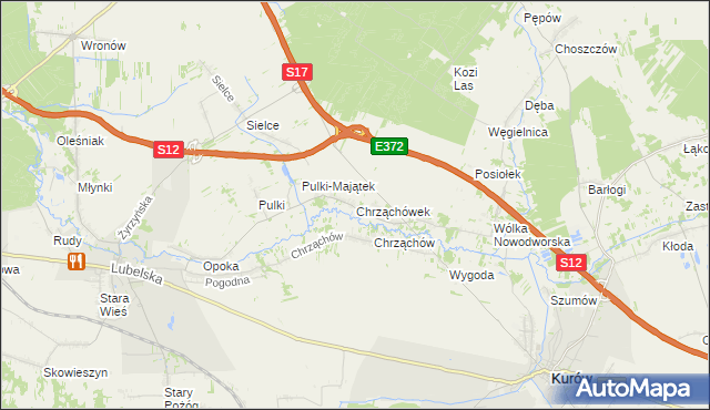 mapa Chrząchówek, Chrząchówek na mapie Targeo