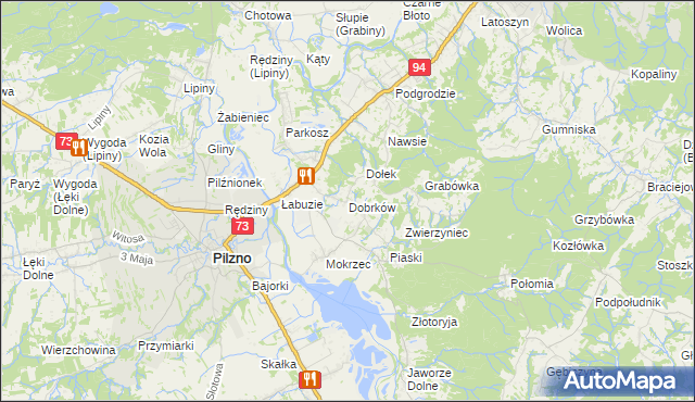 mapa Dobrków, Dobrków na mapie Targeo