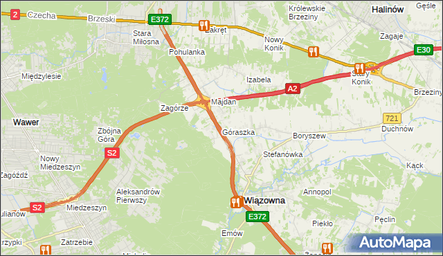 mapa Góraszka, Góraszka na mapie Targeo