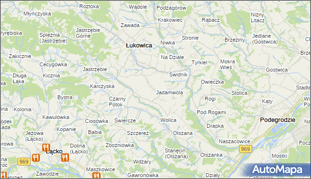 mapa Jadamwola, Jadamwola na mapie Targeo