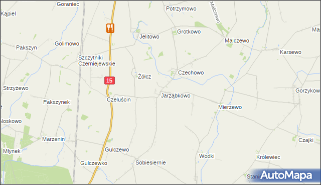 mapa Jarząbkowo, Jarząbkowo na mapie Targeo