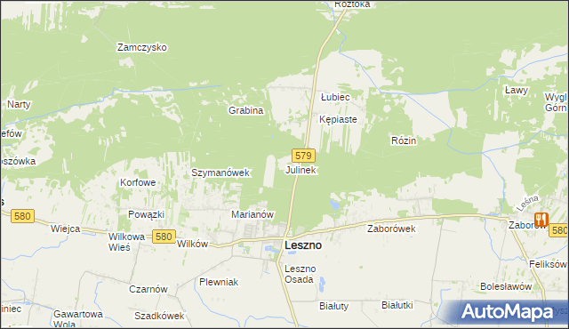 mapa Julinek, Julinek na mapie Targeo