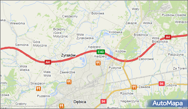 mapa Kędzierz, Kędzierz na mapie Targeo