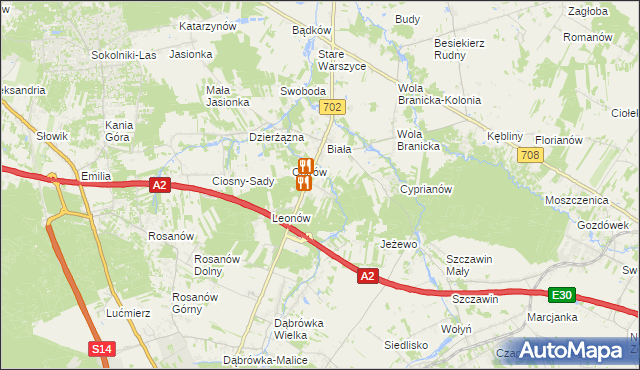 mapa Kolonia Głowa, Kolonia Głowa na mapie Targeo