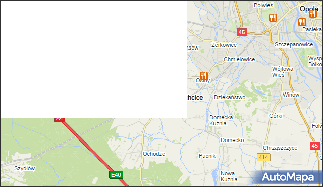 mapa Komprachcice, Komprachcice na mapie Targeo