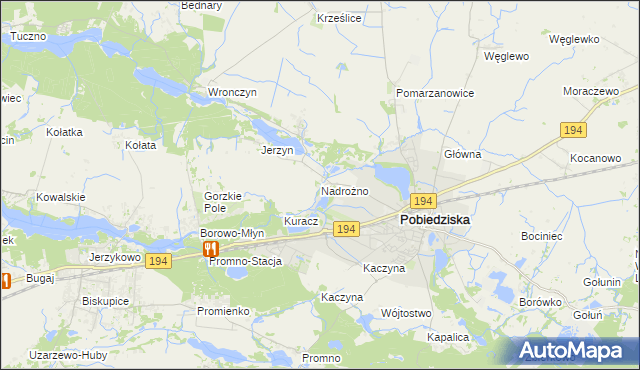 mapa Nadrożno, Nadrożno na mapie Targeo