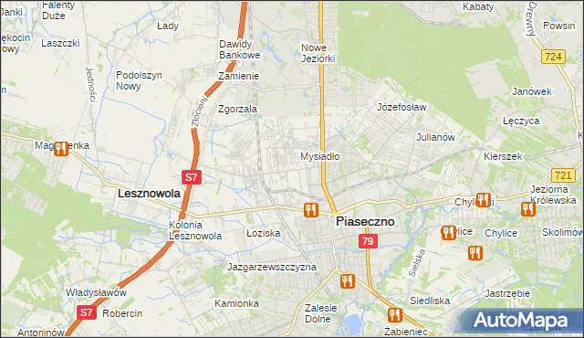 mapa Nowa Iwiczna, Nowa Iwiczna na mapie Targeo