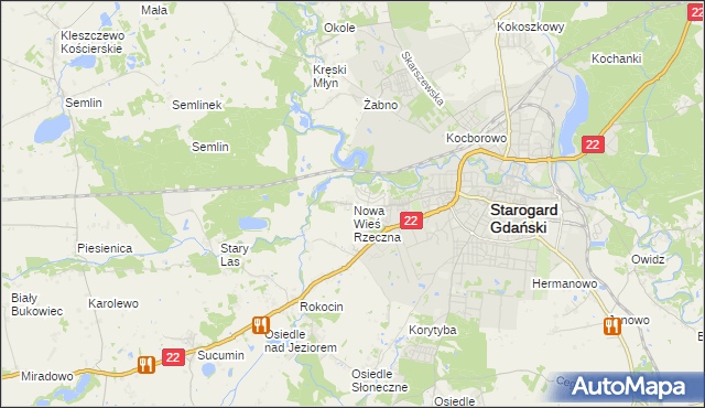 mapa Nowa Wieś Rzeczna, Nowa Wieś Rzeczna na mapie Targeo