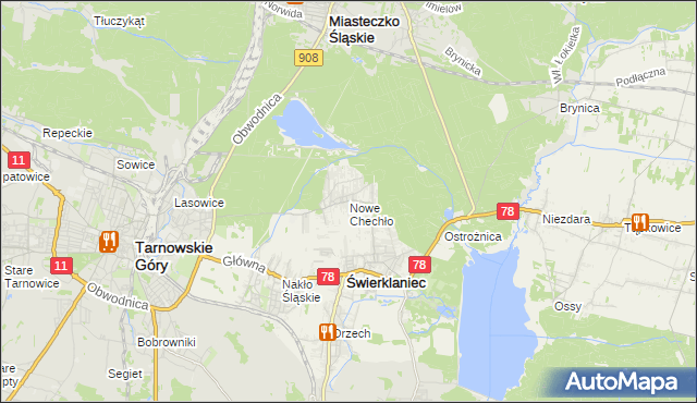 mapa Nowe Chechło, Nowe Chechło na mapie Targeo