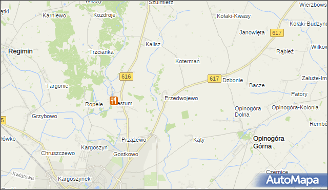 mapa Przedwojewo, Przedwojewo na mapie Targeo