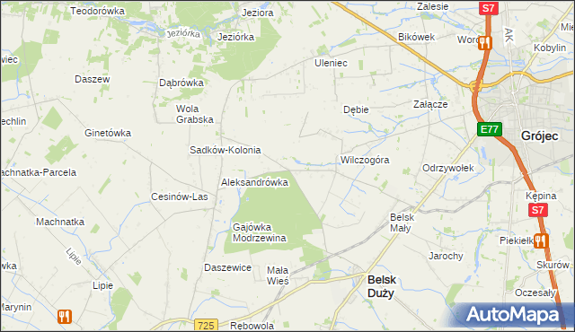 mapa Rosochów, Rosochów na mapie Targeo