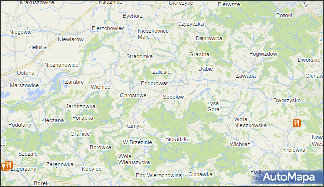 mapa Sobolów, Sobolów na mapie Targeo