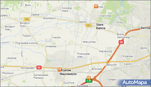 mapa Strzykuły, Strzykuły na mapie Targeo