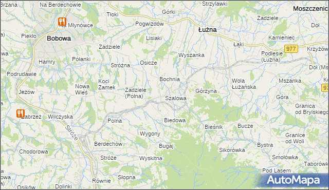 mapa Szalowa, Szalowa na mapie Targeo