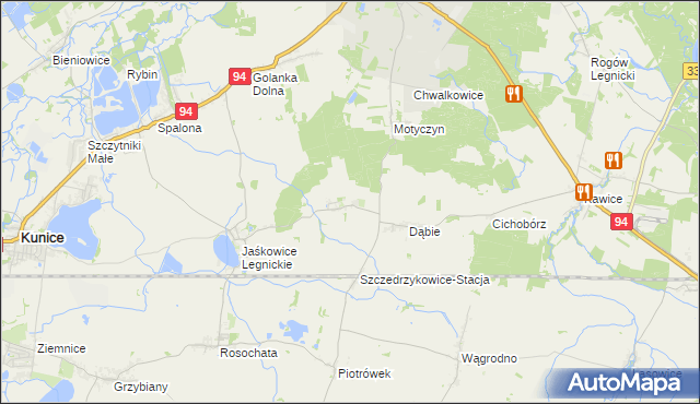 mapa Szczedrzykowice, Szczedrzykowice na mapie Targeo