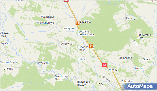 mapa Szwendrowy Most, Szwendrowy Most na mapie Targeo
