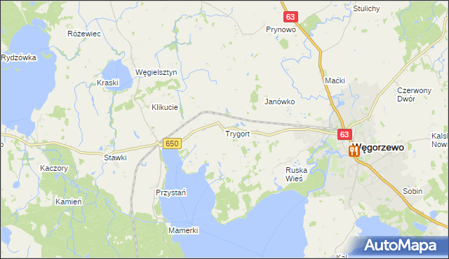 mapa Trygort, Trygort na mapie Targeo