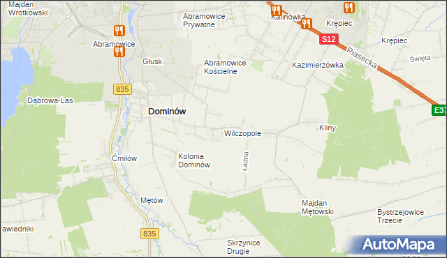mapa Wilczopole, Wilczopole na mapie Targeo