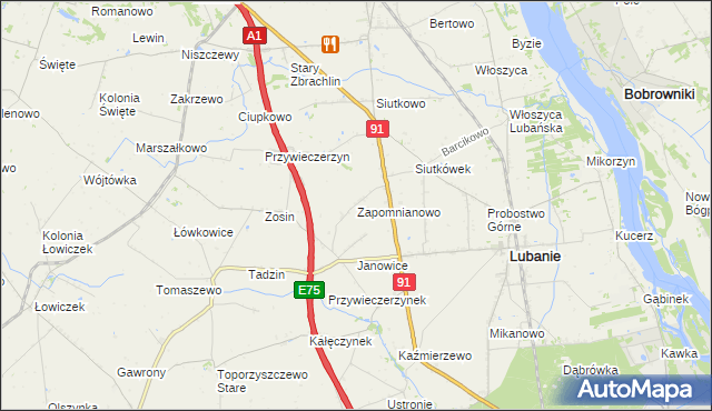 mapa Zapomnianowo, Zapomnianowo na mapie Targeo