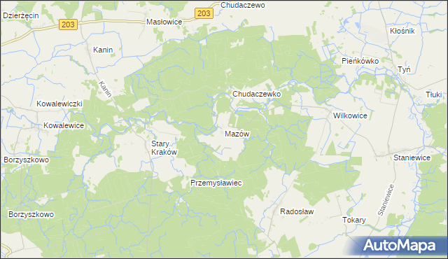 mapa Mazów, Mazów na mapie Targeo