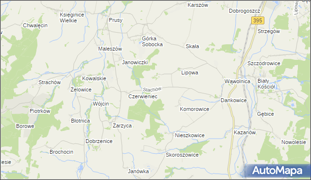 mapa Stachów, Stachów na mapie Targeo