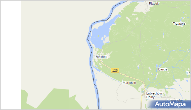 mapa Bielinek, Bielinek na mapie Targeo