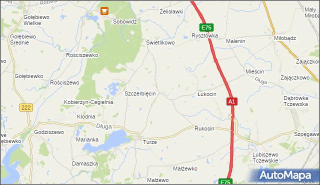 mapa Dalwin, Dalwin na mapie Targeo