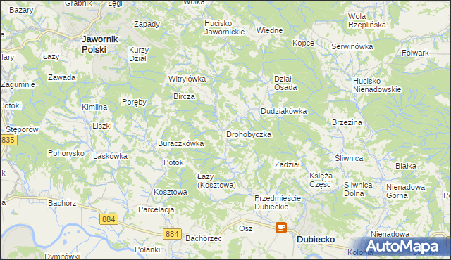 mapa Drohobyczka, Drohobyczka na mapie Targeo