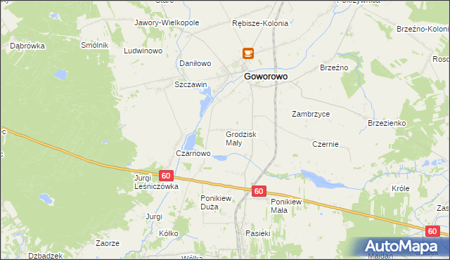 mapa Grodzisk Mały, Grodzisk Mały na mapie Targeo