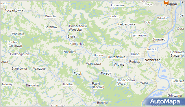 mapa Hłudno, Hłudno na mapie Targeo