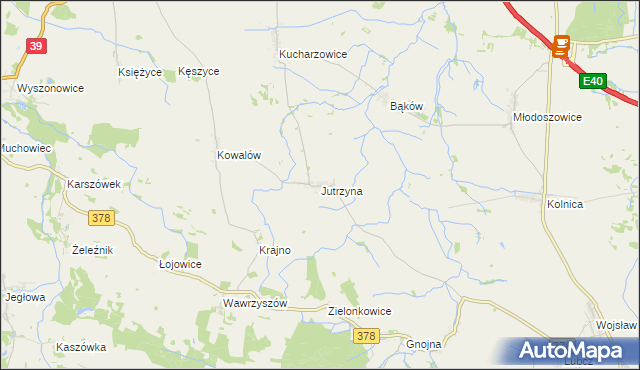 mapa Jutrzyna, Jutrzyna na mapie Targeo