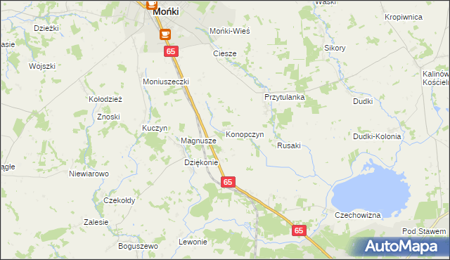 mapa Konopczyn, Konopczyn na mapie Targeo