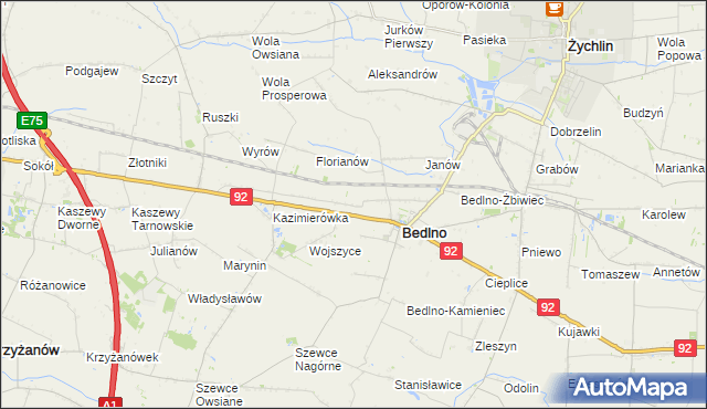 mapa Kręcieszki, Kręcieszki na mapie Targeo