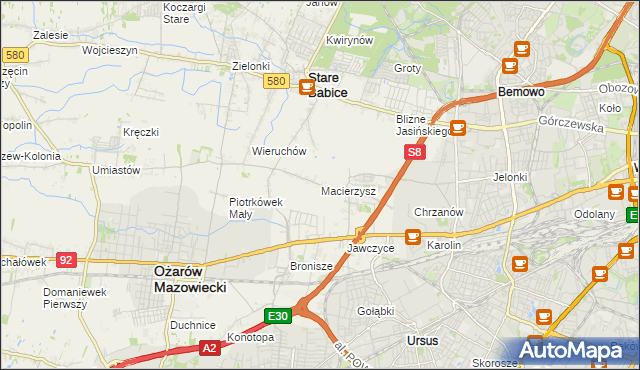 mapa Macierzysz, Macierzysz na mapie Targeo