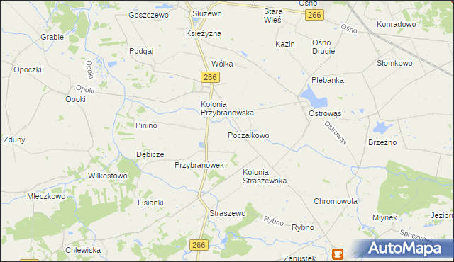 mapa Poczałkowo, Poczałkowo na mapie Targeo