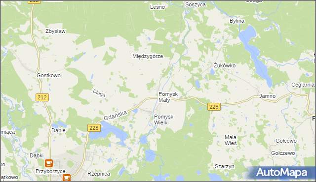 mapa Pomysk Mały, Pomysk Mały na mapie Targeo