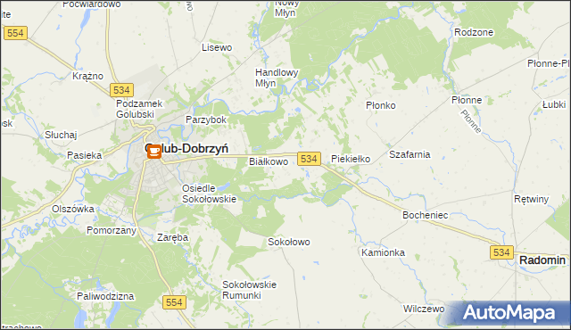 mapa Sadykierz gmina Golub-Dobrzyń, Sadykierz gmina Golub-Dobrzyń na mapie Targeo