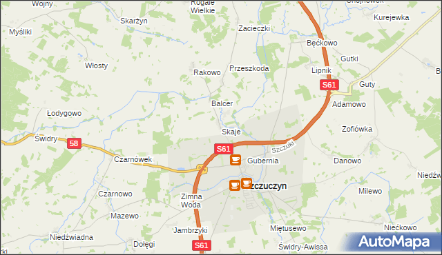 mapa Skaje, Skaje na mapie Targeo