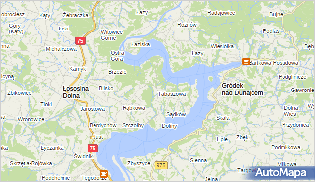 mapa Tabaszowa, Tabaszowa na mapie Targeo