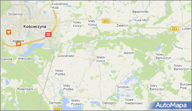 mapa Wielki Klincz, Wielki Klincz na mapie Targeo