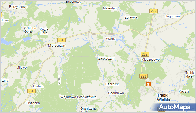 mapa Zaskoczyn, Zaskoczyn na mapie Targeo