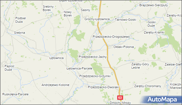 mapa Przeździecko-Lenarty, Przeździecko-Lenarty na mapie Targeo