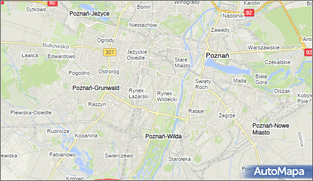 mapa Rynek Wildecki, Rynek Wildecki na mapie Targeo