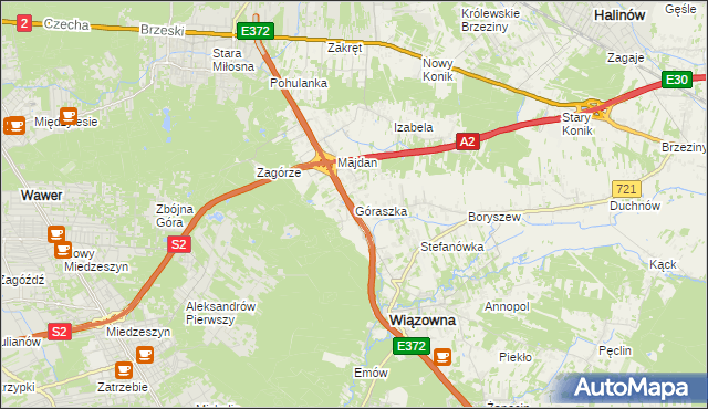 mapa Góraszka, Góraszka na mapie Targeo