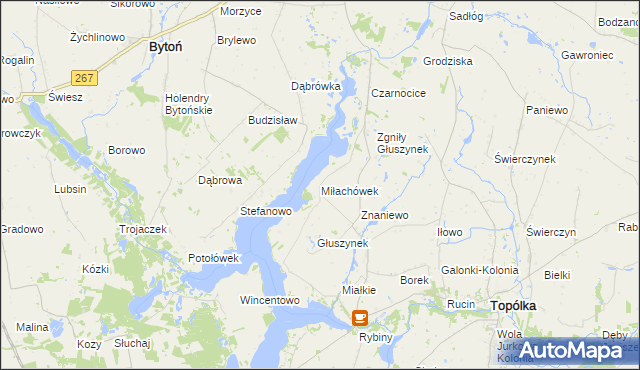 mapa Miłachówek, Miłachówek na mapie Targeo