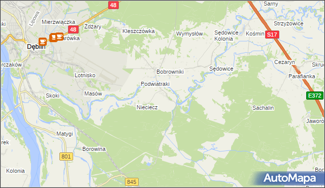 mapa Niebrzegów, Niebrzegów na mapie Targeo