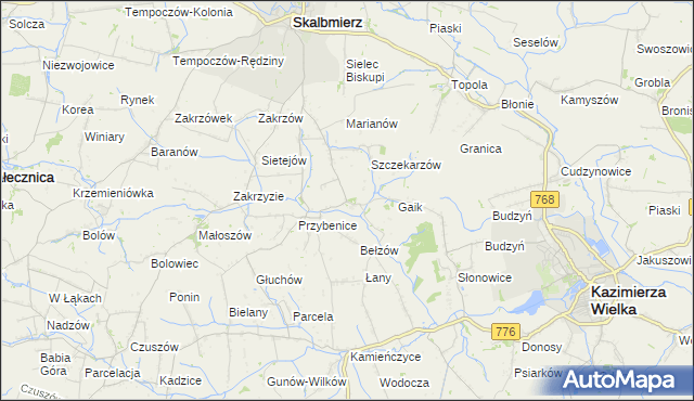 mapa Boszczynek, Boszczynek na mapie Targeo